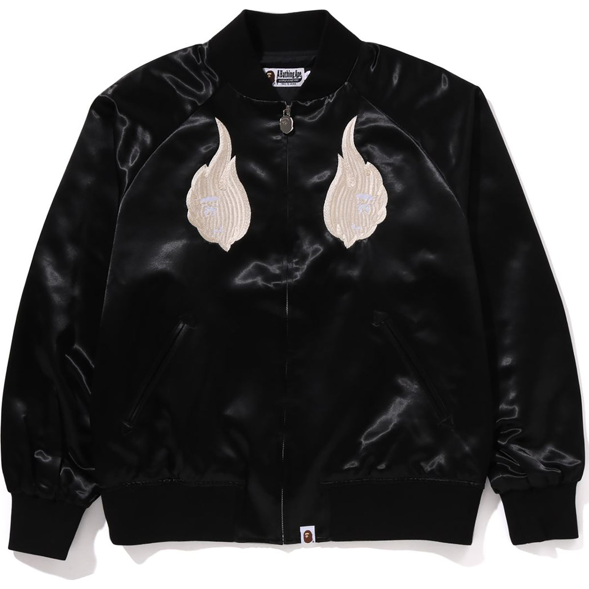 001LJL801322_BLK_A SKELETON LOGO SOUVENIR JACKET MENS