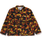 1ST CAMO HEAVY WASHED MULTI POCKET CARGO LS SHIRT MENS