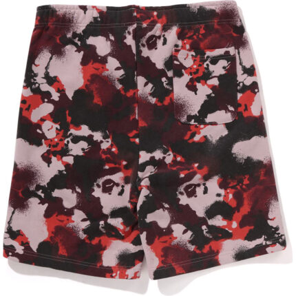 MAP CAMO REGULAR FIT SHARK SWEAT SHORTS MENS