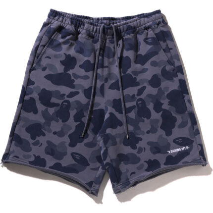 1ST CAMO HEAVY WASHED RELAXED FIT SWEAT SHORTS MENS