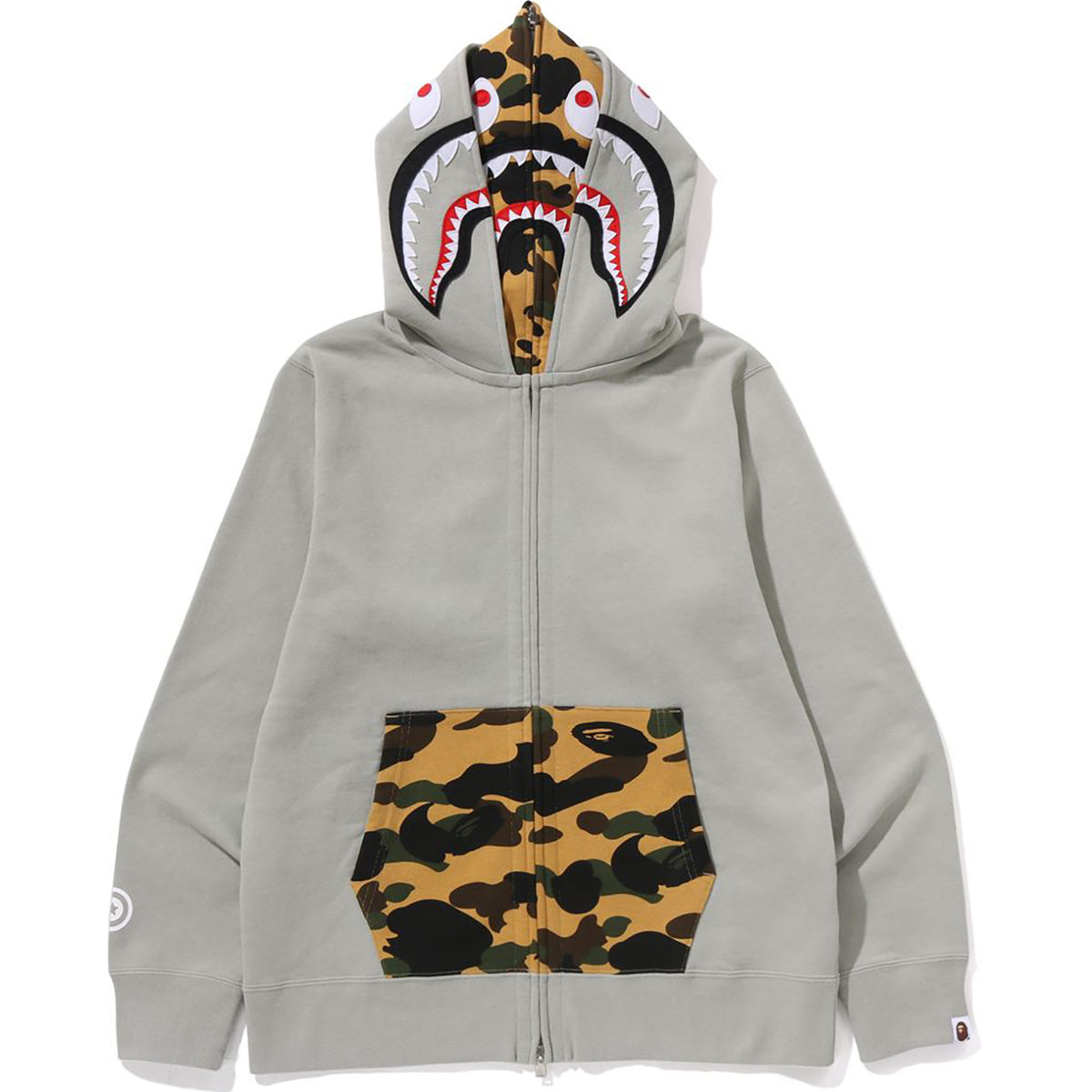 001ZPL301007_OLD_A 1ST CAMO SHARK FULL ZIP DOUBLE HOODIE MENS