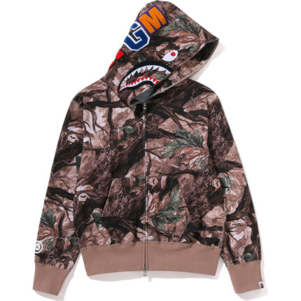 TREE EDGE CAMO SHARK FULL ZIP HOODIE LADIES