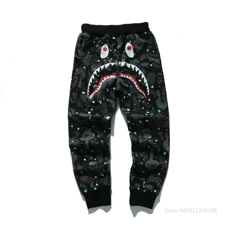 BAPE Camouflage Starry Night Thin Bape Shark Sweatpant
